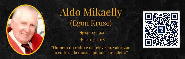 Totem com QR Code de um memorial Recordar